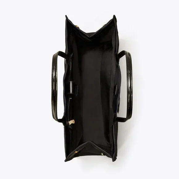 Tory Burch Ella Patent Large Tote - Black - Picture 3 of 6